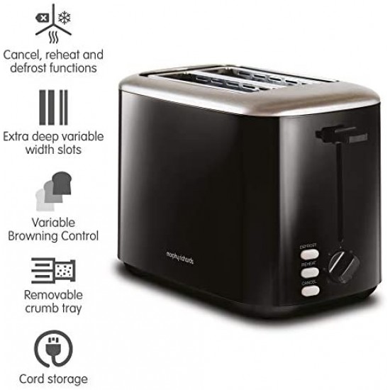 Morphy richards black outlet toaster